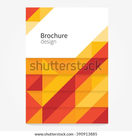 Brochure Leaflet Flyer Cover Template Modern Stock Vector 390913885 ...