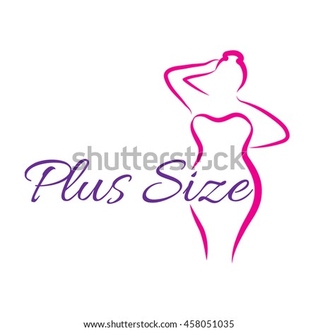 Download Logo Plus Size Woman Curvy Woman Stock Vector 458051035 ...