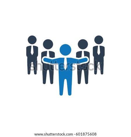 Business Leadership Icon Stock Vector 601875608 - Shutterstock
