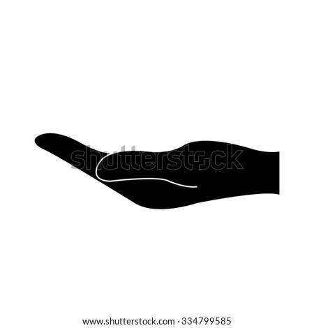 Holding Hand Vector Icon Immagine Vettoriale Stock 334799585 - Shutterstock