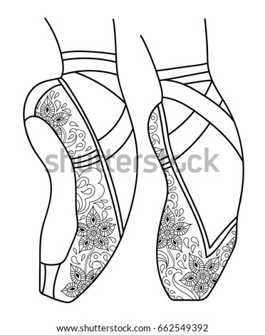 dancer coloring pages teens pointe shoe - photo #26
