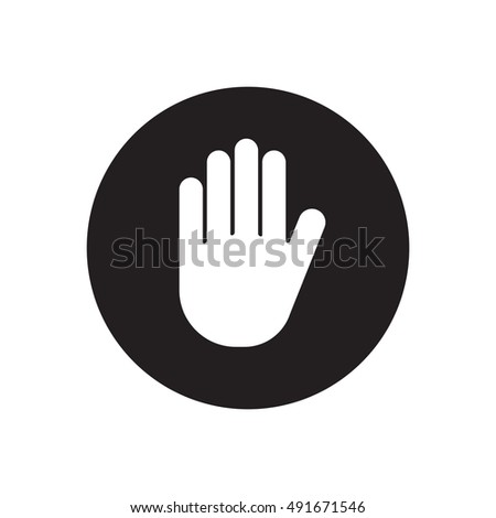 Hand Icon Vector Stock Vector 591609851 - Shutterstock