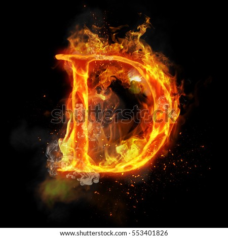 Fire Letter E Burning Flame Flaming Stock Illustration 553402105 ...