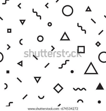 Geometric Vector Pattern Black White Form Stock Vector 402365158 ...