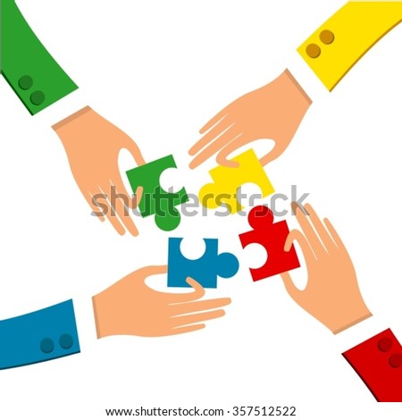 Autism Awareness Symblos Hands Ribbon Heart Stock Vector 212369620 ...