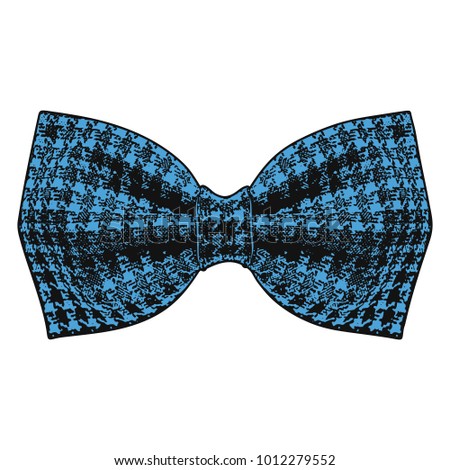 Bow Tie Little Boy Blue Color Stock Vector 1012279552 ...