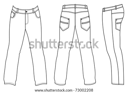 Jeans Template Stock Images, Royalty-Free Images & Vectors | Shutterstock