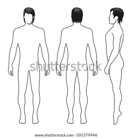 Vector Illustration Figures Set Male Female Stock Vector 121233274 ...