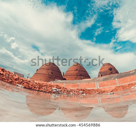 June 22: Scene from a brick works in the Mekong delta on June 22, 2016 near Vinh Long. The Mekong delta has become popular among tourists wishing to experience rural Vietnam.