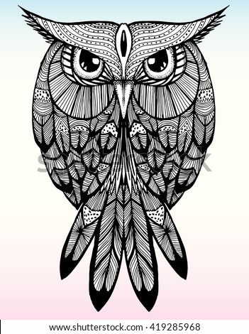 portrait owl owls head abstract bird stock vector 419285968 portrait owl owls head abstract bird stock vector 419285968