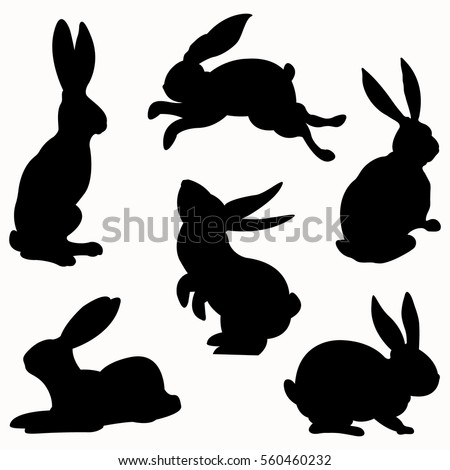 Download Bunny Silhouette Stock Images, Royalty-Free Images ...