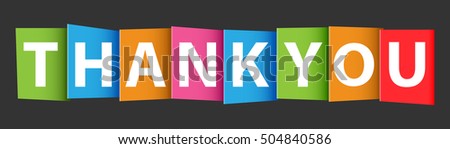Word Thank You Vector Banner Text Stock Vector 345272972 - Shutterstock