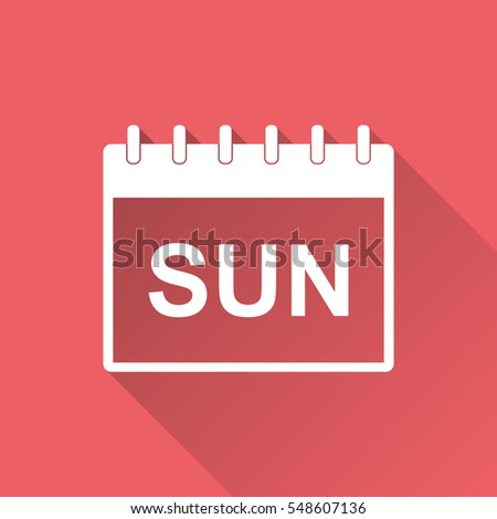 stock-vector-sunday-calendar-page-pictog