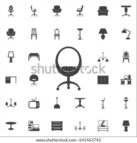 Modern Furniture Icon modern chair icon set furniture icons stock vector 641463742 Modern Furniture Icon modern chair icon set furniture icons stock vector 641463742