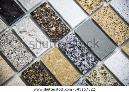 Different color countertops