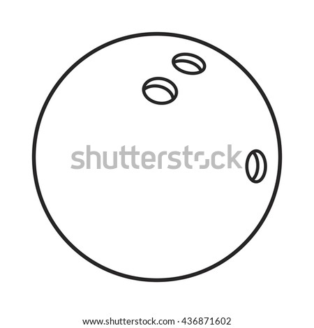 Bowling Ball Stock Vector 598048631 - Shutterstock