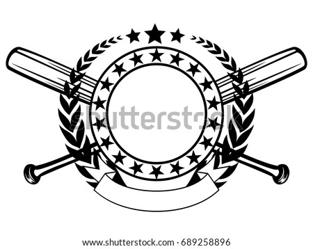 vector illustration two crossed revolvers baseball stock vector vector illustration two crossed revolvers baseball stock vector