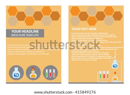 Annual Report Cover Design Report Template Stock Vector 430219639 Shutterstock Science Brochure Template