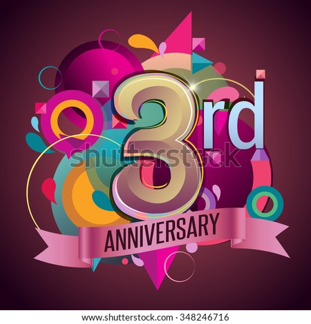 3rd Anniversary Stock Images, Royalty-Free Images & Vectors | Shutterstock