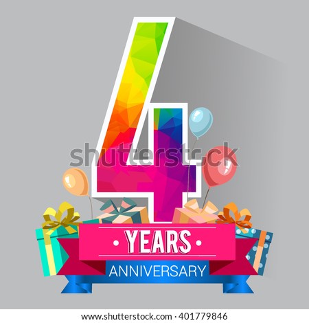 4th Anniversary Stock Images, Royalty-Free Images & Vectors | Shutterstock