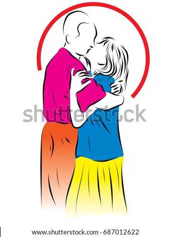 https://thumb9.shutterstock.com/display_pic_with_logo/3817061/687012622/stock-vector-man-and-woman-clung-to-each-other-and-kiss-hugging-each-other-hands-pencil-handmade-drawing-687012622.jpg