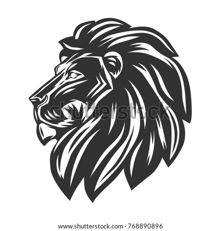 Wild Lion Vector Icon Logo Template Stock Vector 728336809 - Shutterstock