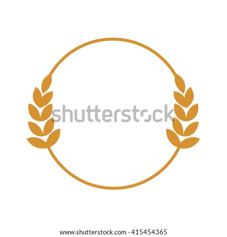 wheat vector circle Stock 415454365 Vector Wheat Shutterstock Circle Logo