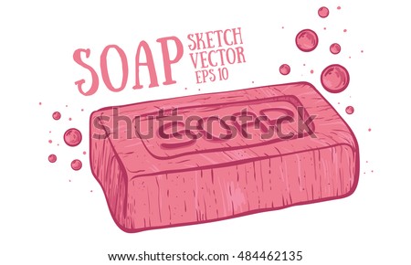 Soap Cartoon Illustration Stock Vektörü 484462135 - Shutterstock