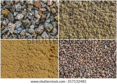 Texture Loose Materials Crushed Stone Granite Stock Photo 