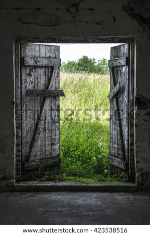 Open Barn Door open barn door stock images, royalty-free images & vectors Open Barn Door open barn door stock images, royalty-free images & vectors