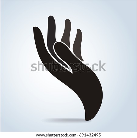 Hand Design Icon Hand Logo Vector Stock Vector 691432495 - Shutterstock