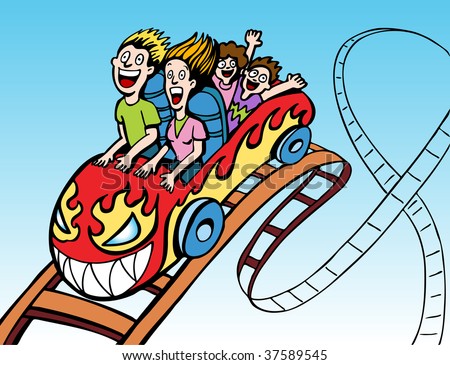 Roller Coaster Cartoon Stock Images, Royalty-Free Images & Vectors ...