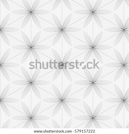 flower pattern vector, black line graphic pattern abstract vector background. Modern stylish texture.