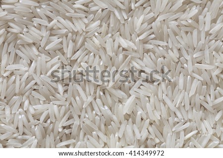 rice basmati background, white rice closeup