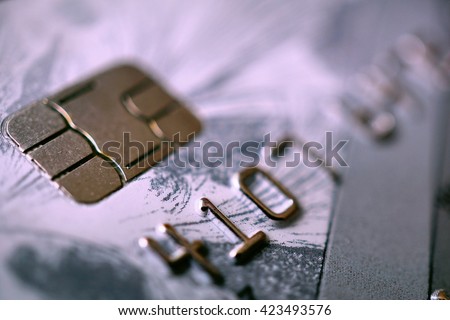 Detail Gray Plastic Creditdebit Card Embossed Stock Photo 423493597 ...