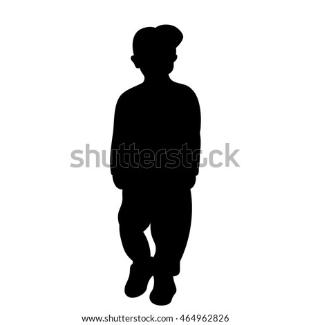 African American Casually Dressed Silhouette On Stock Illustration ...