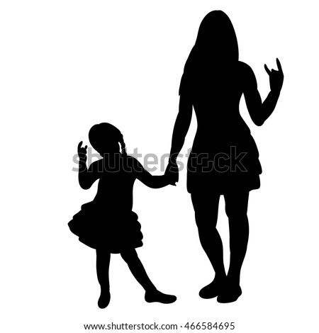 Free Free 329 Black Mother And Daughter Svg SVG PNG EPS DXF File