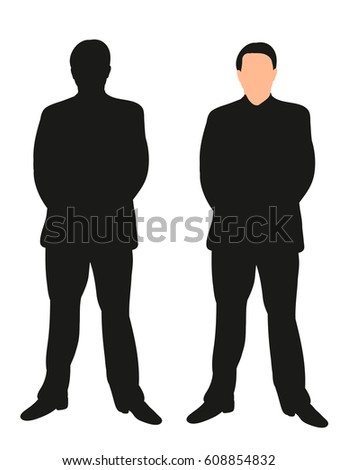 Isolated Silhouette Boy Goes Stock Vector 564005452 - Shutterstock