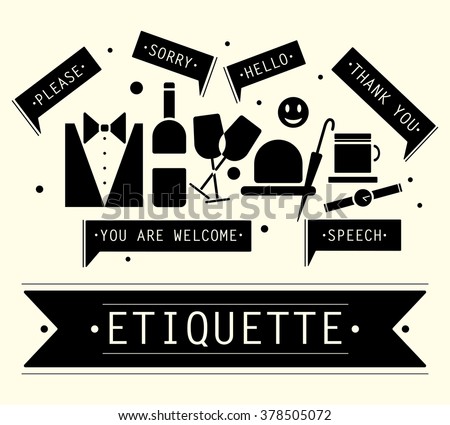 etiquette vector bottle Phrases Elements Speech Vector Etiquette Stock Etiquette