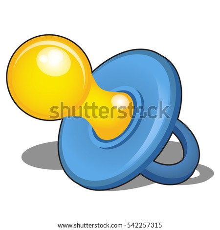 Baby Pacifier Isolated On White Background Stock Vector 542257315