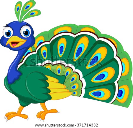 Peacock cartoon Stock Photos, Images, & Pictures | Shutterstock