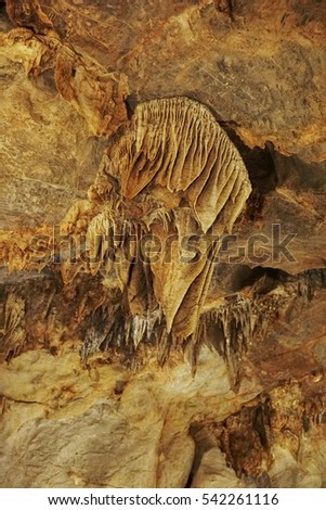 Quang Binh, Vietnam - 12th December 2016 - Paradise cave (or Thien Duong cave) is a cave in Phong Nha Ke Bang National Park, UNESCO's World Heritage Site