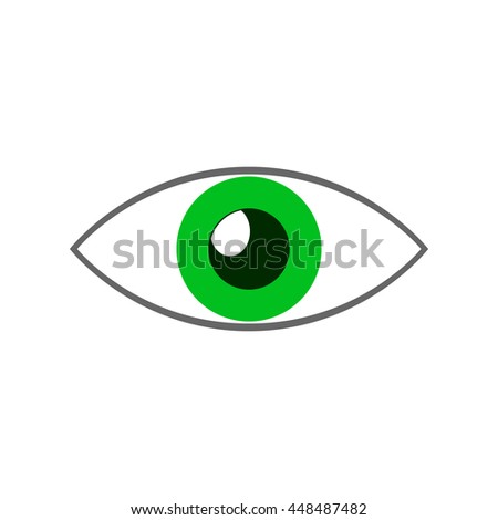 Human Green Eye Vector Illustration Stock Vector 55738105 - Shutterstock