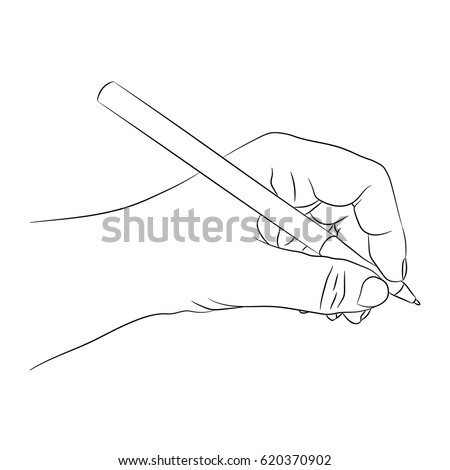 Simple Neat Sketch Hand Writing Letter Stock Vector 21132943 - Shutterstock