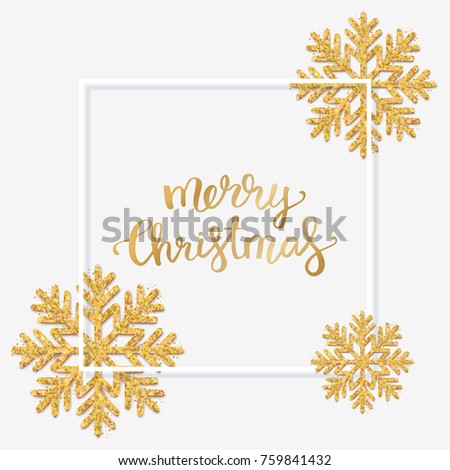 Merry Christmas Happy New Year Greeting Stock Vector 730969240