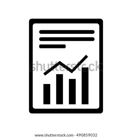 Report Icon Sign Report Icon Flat Stock Vector 443155312 - Shutterstock