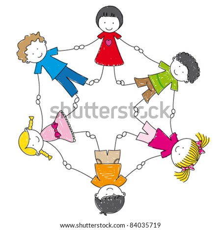 Circle Of Friends Holding Hands Stock Photos, Images, & Pictures ...