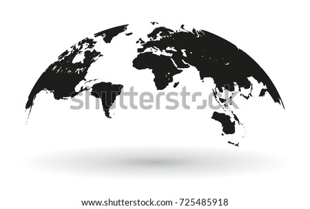 world map black