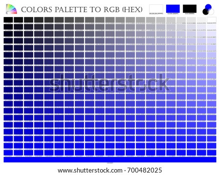 Color Palette Mixer 3 Color Black Stock Vector 700482025 