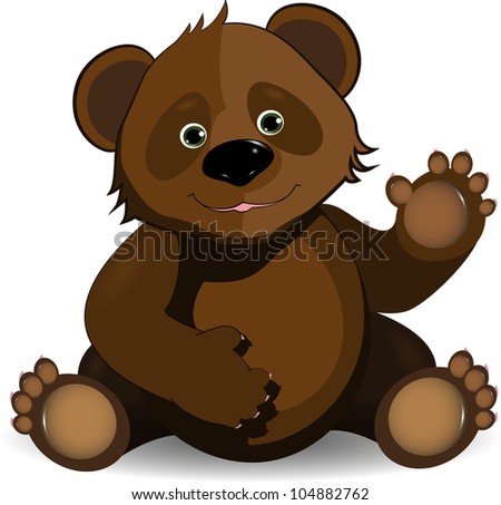 Cartoon Brown Happy Monkey Both Thumbs Stock Illustration 133461764 ...